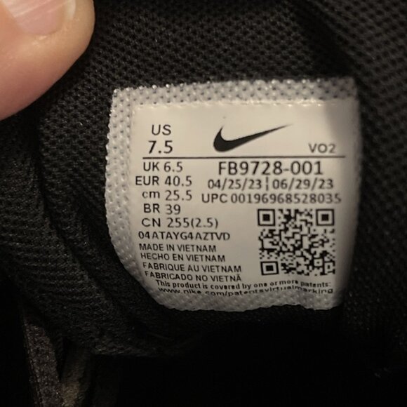 Nike Force Trout 9 Keystone Baseball Cleats Black White FB9728-001 - Men’s 7.5‎ - Picture 12 of 14